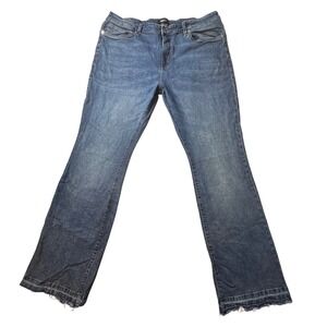 NovaMen Jeans Mens 40x33 Blue ZDF01D310023 Bootcut Raw Hem Stretch Denim Pants
